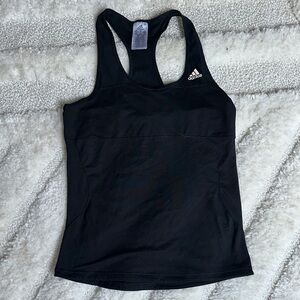 Adidas Black Fitted Sleeveless Tank Top Size M